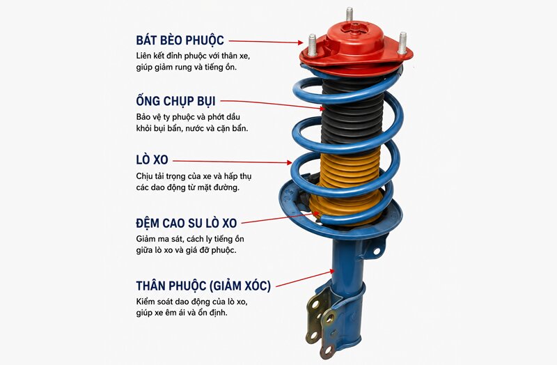 thông tin về bát bèo phuộc trên xe ô tô